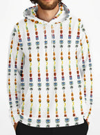 Hoodie Cuba Sabrosa - Frutas, Palmas y Bandera, 100% Cubano