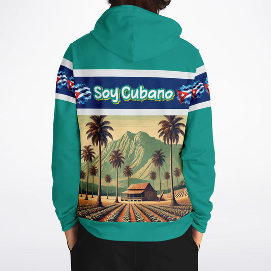 Hoodie, Soy Cubano – Orgullo del Campo (Dolphin Green color)