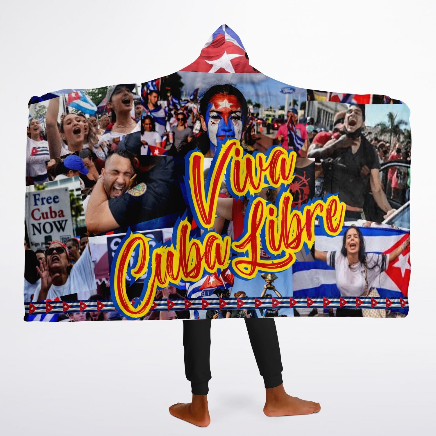 Frazada con Capucha – Viva Cuba Libre, Espíritu de Libertad
