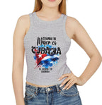 Crop Tee Blusita Cubana Cortica – Cuando Tu Mujer es Cubana, el Resto es Cuento
