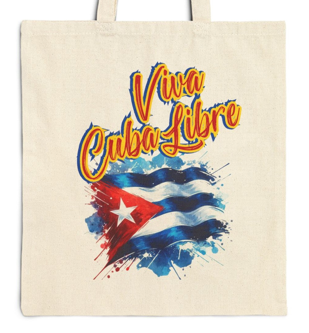 Cuban Pride Tote Bag - Viva Cuba Libre, Beach Bag