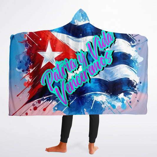 Hooded Blanket – Patria y Vida Venceremos, Cuban Flag