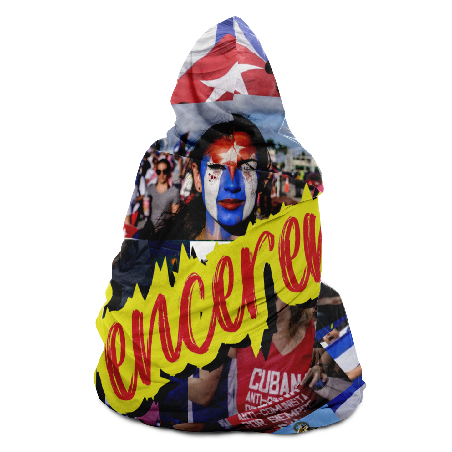 Frazada con Capucha - Venceremos Orgullo y Libertad Cubano