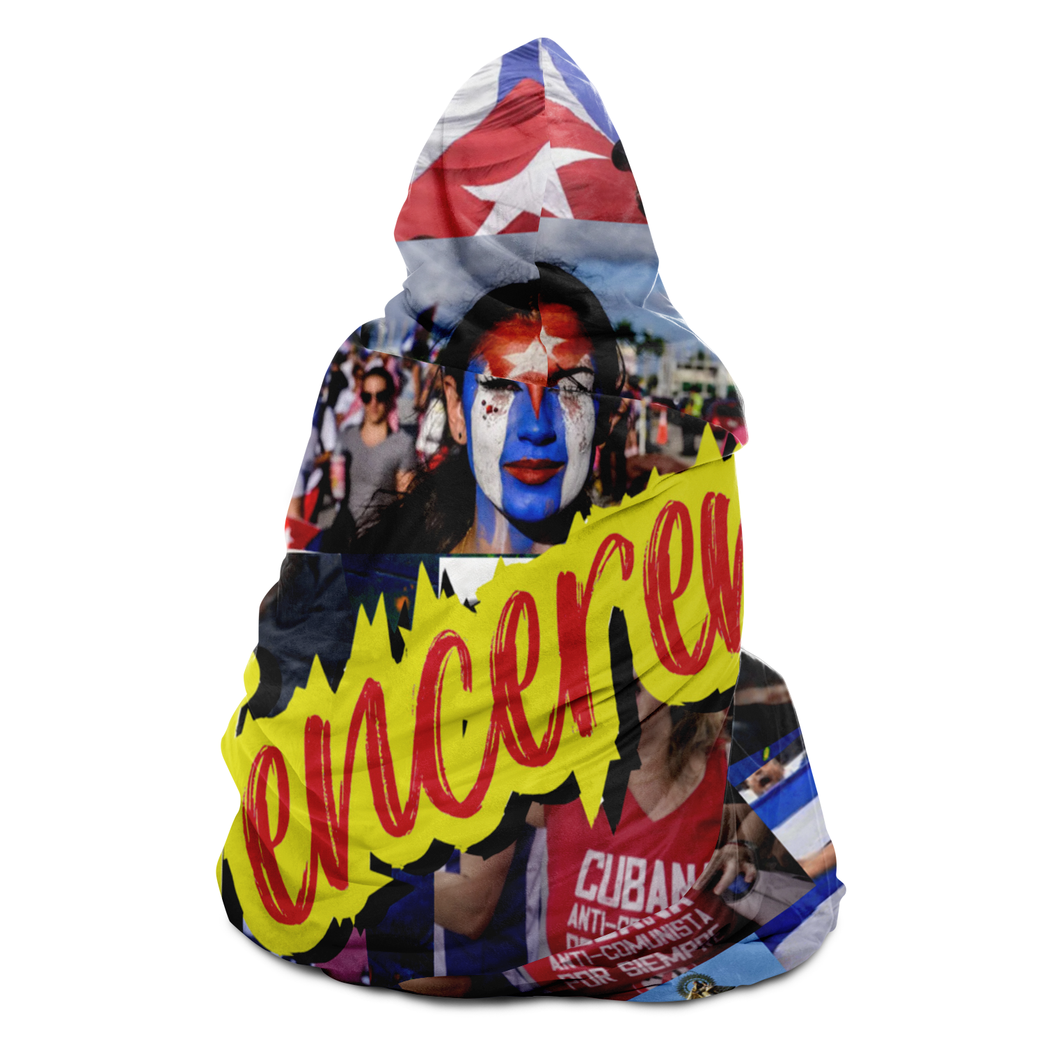 Frazada con Capucha - Venceremos Orgullo y Libertad Cubano