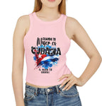 Crop Tee Blusita Cubana Cortica – Cuando Tu Mujer es Cubana, el Resto es Cuento