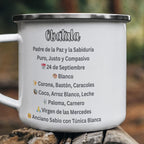 Obatalá Custom Mug Acero Inoxidable – Paz, Pureza y Sabiduría