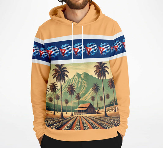 Hoodie, Soy Cubano – Orgullo del Campo (Melon color)