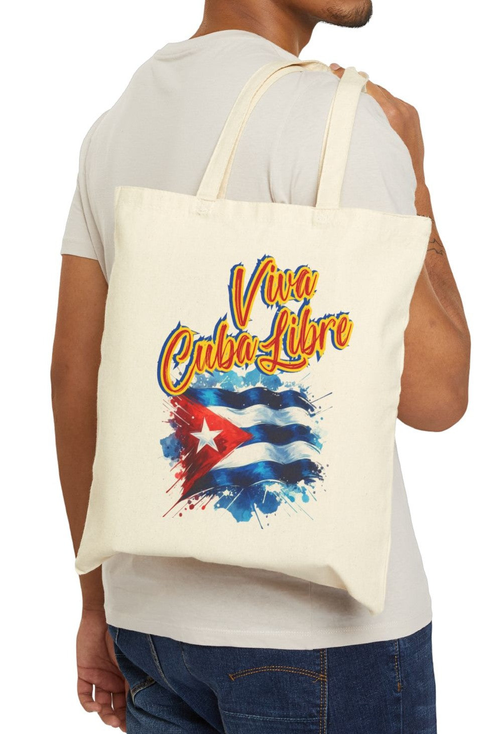Cuban Pride Tote Bag - Viva Cuba Libre, Shopping, Beach Bag