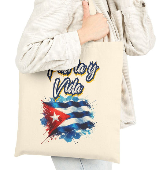 Tote Bag Bolsa Cubana – Patria y Vida con Orgullo Cubano, Estilo con Conciencia, para tu Día a Día