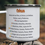 Oshún Custom Mug Acero Inoxidable - Belleza, Amor y Poder Dorado