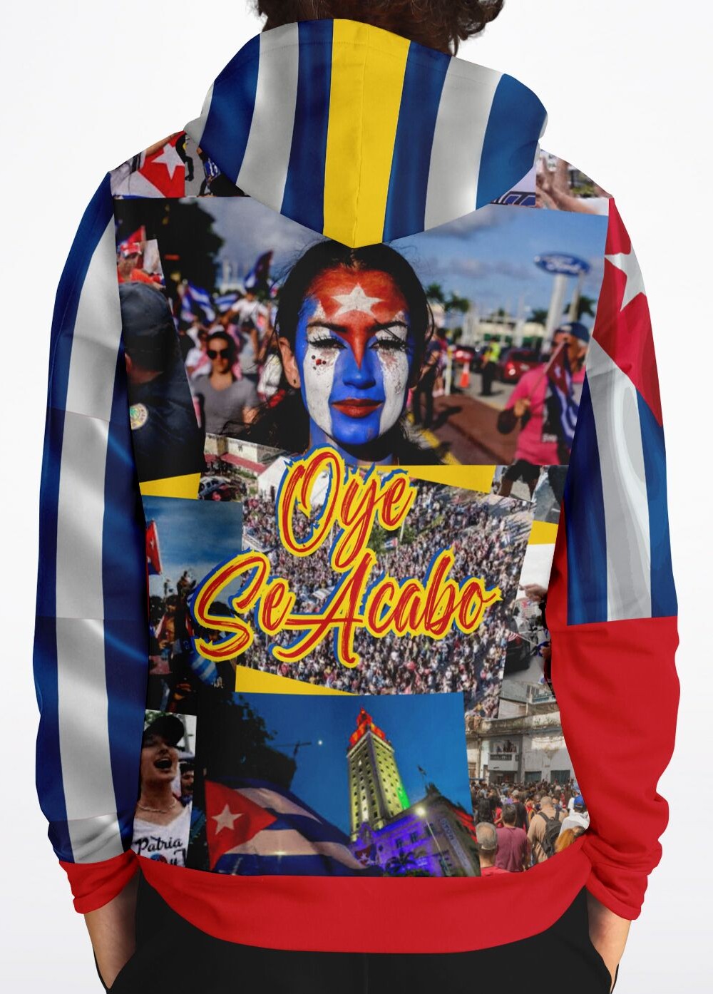 Sudadera con capucha - Patria y Vida, Oye Se Acabo 