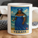 Yemayá Ceramic Mug Custom-made – Amor de Madre y Poder del Mar