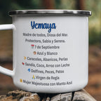 Yemayá Custom Mug Acero Inoxidable – Amor de Madre y Poder del Mar