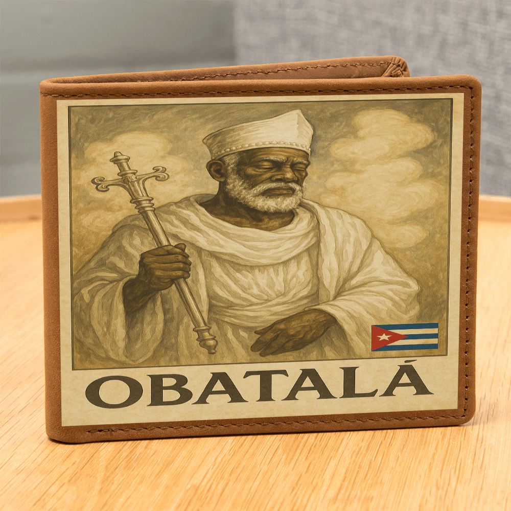 Men Wallet, Billetera – Obatalá Claridad, Paz y Poder en tus Manos Main image