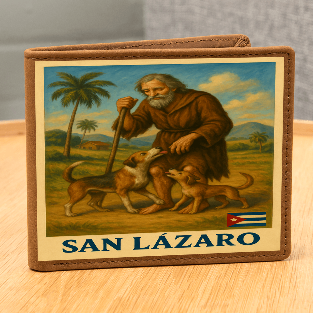 Men Wallet, Billetera San Lázaro – Con Fe y Protección Main image