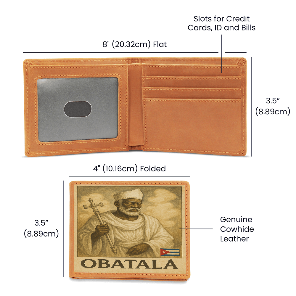 Men Wallet, Billetera – Obatalá Claridad, Paz y Poder en tus Manos