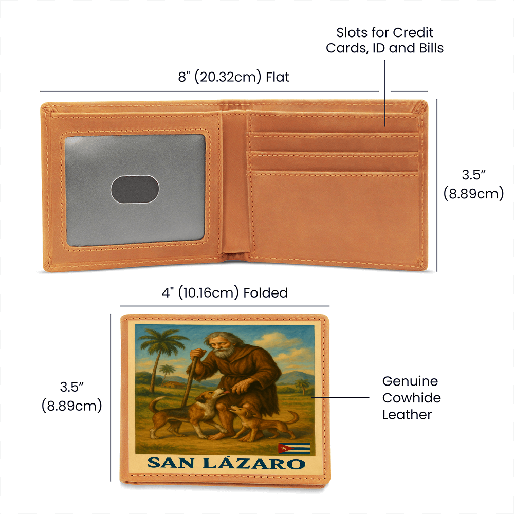Men Wallet, Billetera San Lázaro – Con Fe y Protección