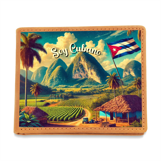 Men Wallet, Billetera - Soy Cubano, Viñales Valley Landscape