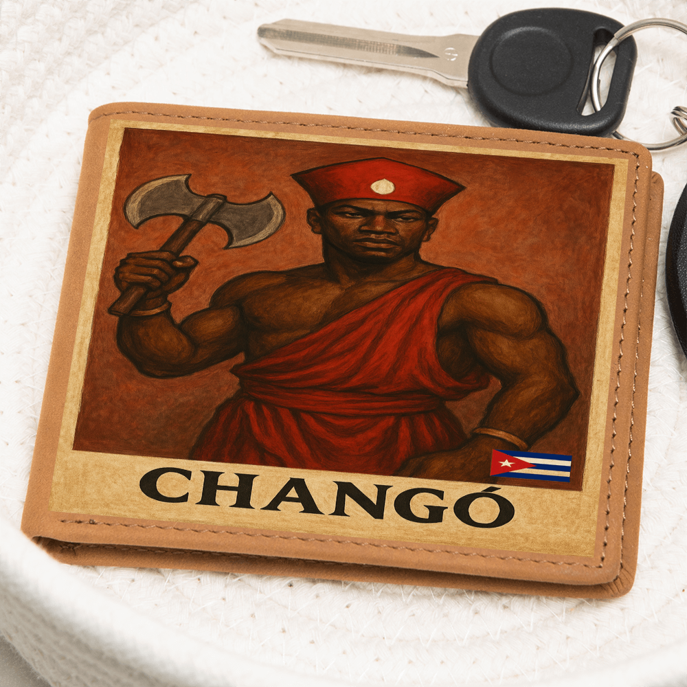 Men Wallet, Billetera – Changó Fuerza, Fuego y Justicia en tu Bolsillo Secondary image