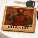 Men Wallet, Billetera – Changó Fuerza, Fuego y Justicia en tu Bolsillo