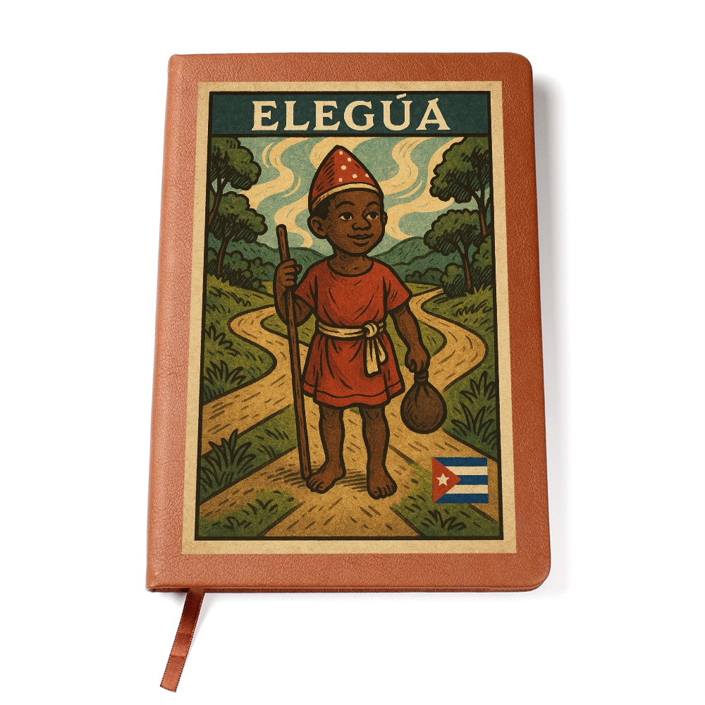 Leather Journal – Eleguá Abre Caminos para tu Espíritu y Escritura Imagen principal del producto