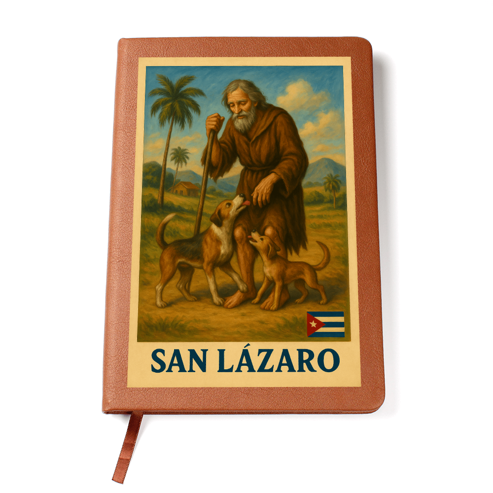 Leather Journal San Lázaro – Fe, Milagro y Fortaleza en tu Escritura