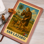 Leather Journal San Lázaro – Fe, Milagro y Fortaleza en tu Escritura