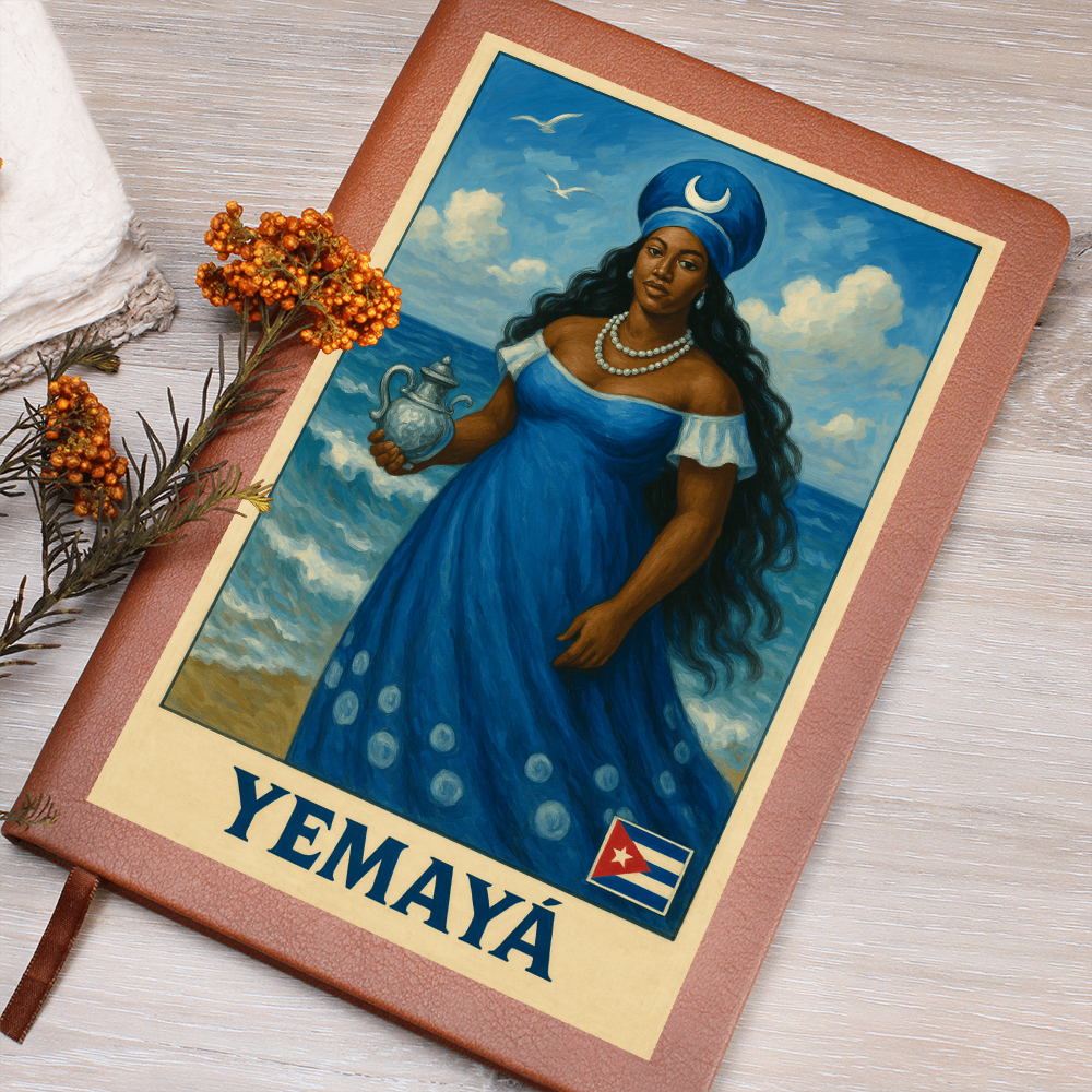 Diario de Cuero – Yemayá Madre del Mar y Guardiana de tu Espíritu Imagen secundaria del producto