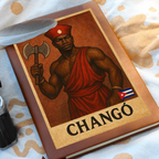 Leather Journal – Changó Fuerza, Fuego y Justicia en Cada Página
