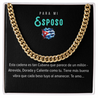 Cadena Cubana Pary mi Esposo – Classic Gold for Cuban Bros
