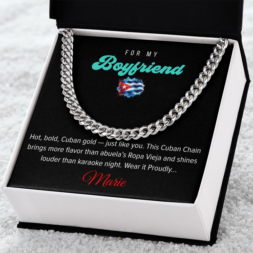Cadena Cubana, Cuban Chain for Boyfriend – Classic Gold for Cuban Bros Main image