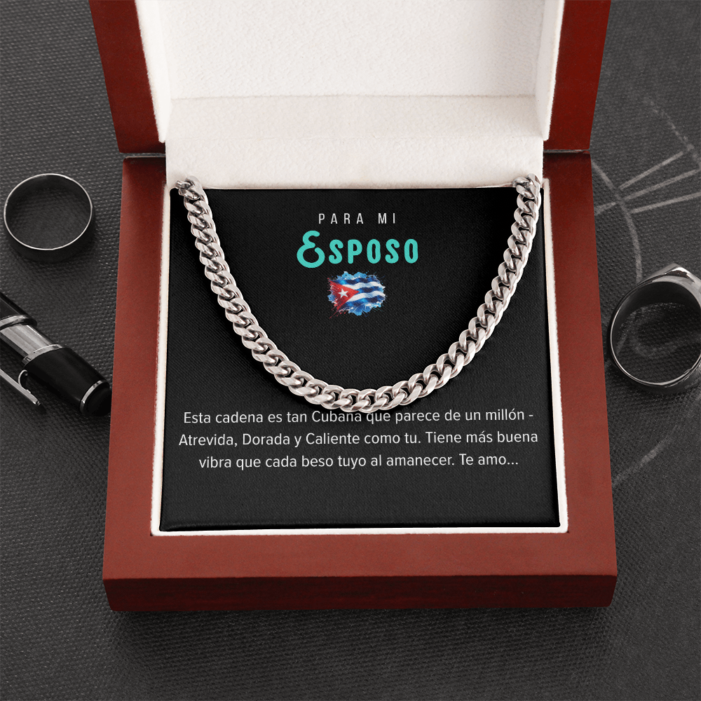 Cadena Cubana Pary mi Esposo – Classic Gold for Cuban Bros