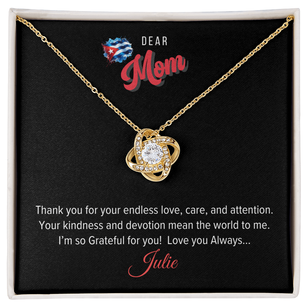 Love Knot Necklace - Personalized for Mother Secondary image
