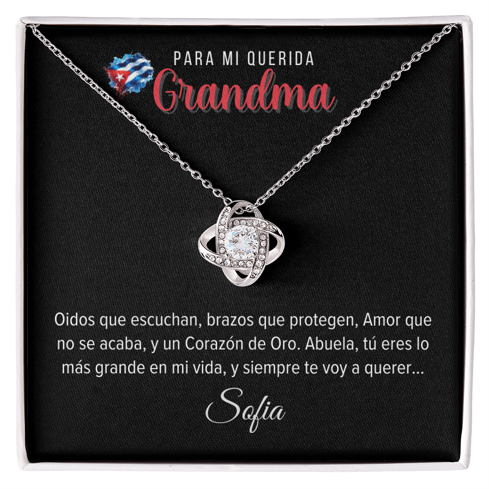 Love Knot Necklace - Collar Personalizado para Abuela Secondary image