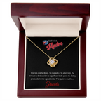 Necklace, Collar Personalizado Para Madre - Love Knot Necklace
