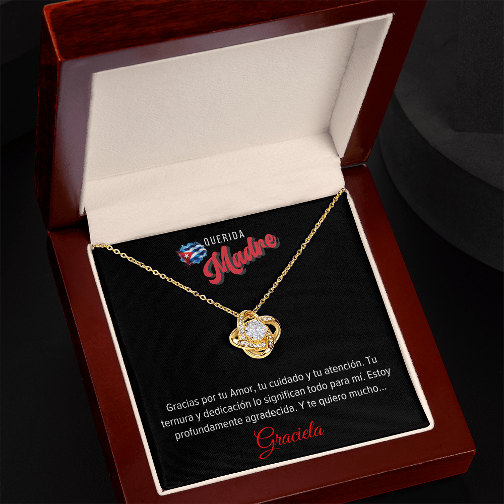 Necklace, Collar Personalizado Para Madre - Love Knot Necklace Main image