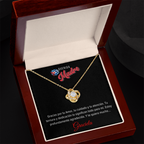 Necklace, Collar Personalizado Para Madre - Love Knot Necklace