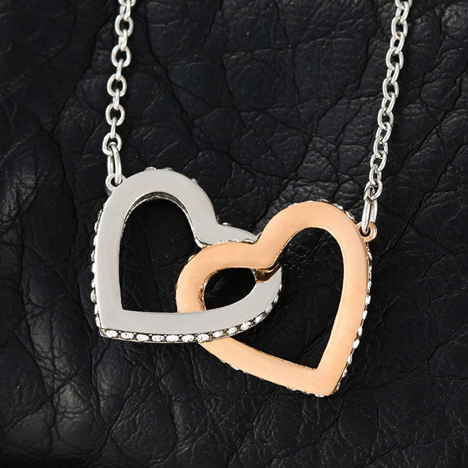 Necklace, Collar Corazones Entrelazados Personalizado – Para Mi Esposa