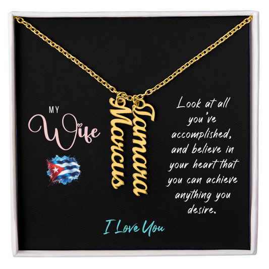 Multi Name Necklace - Personalized for my Wife