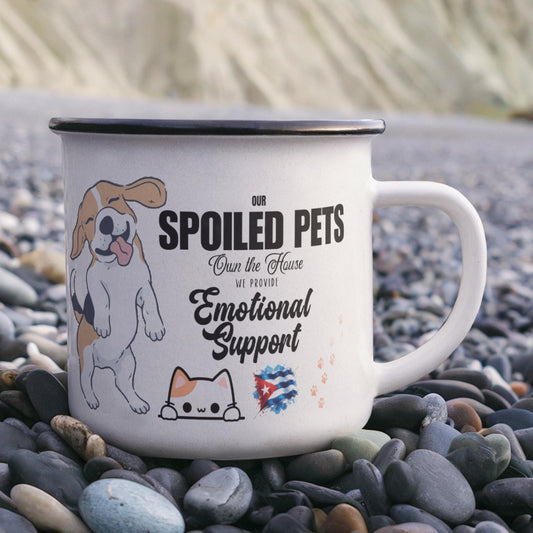 Mug Stainless-Steel Enamel – Spoiled Pets Own the House
