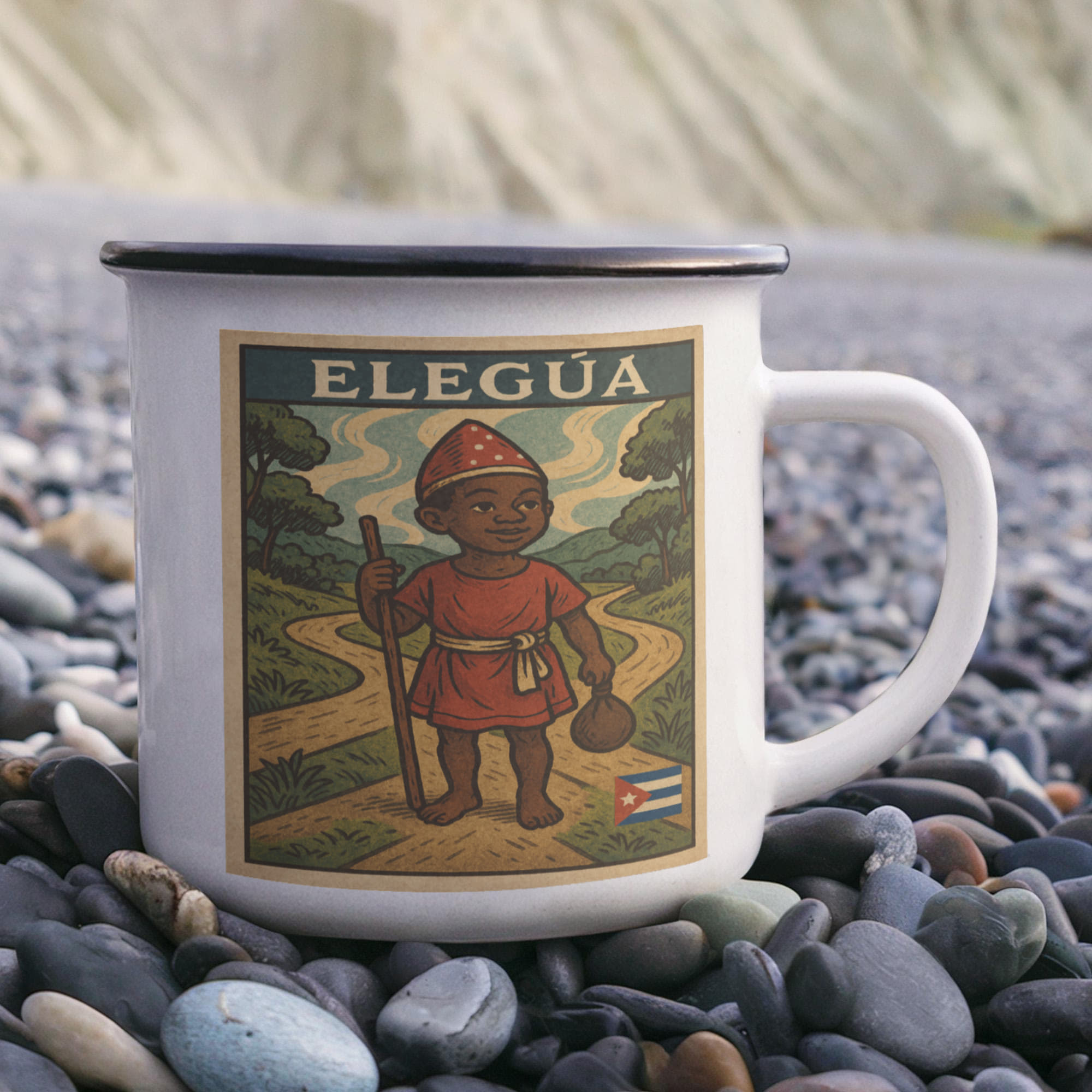 Eleguá Custom Mug Acero Inoxidable – El Guardián de tus Caminos Main image