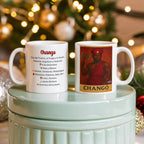 Changó Ceramic Mug Custom-made – Café con Fuego, Fuerza y Justicia