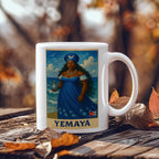Yemayá Ceramic Mug Custom-made – Amor de Madre y Poder del Mar