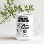 Taza de Cerámica Personalizada – Aquí Mandan las Mascotas Malcriadas