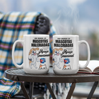 Taza de Cerámica Personalizada – Aquí Mandan las Mascotas Malcriadas