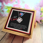 Necklace, Collar Personalizado Para mi Esposa - Love Knot Necklace en Rose Gift Box
