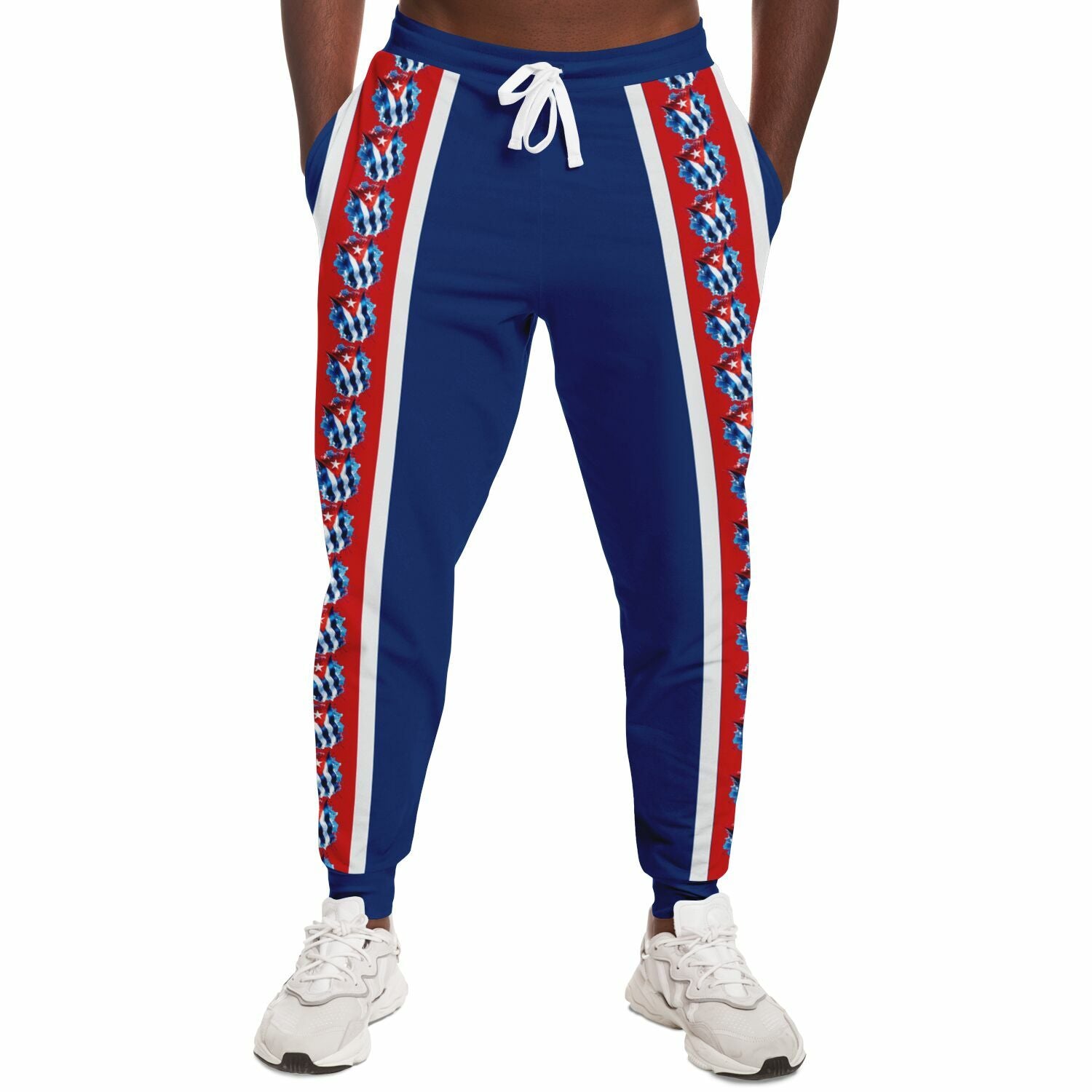 Pantalón Jogger Cubano – Orgullo que Camina, Color Azul  Imagen principal del producto