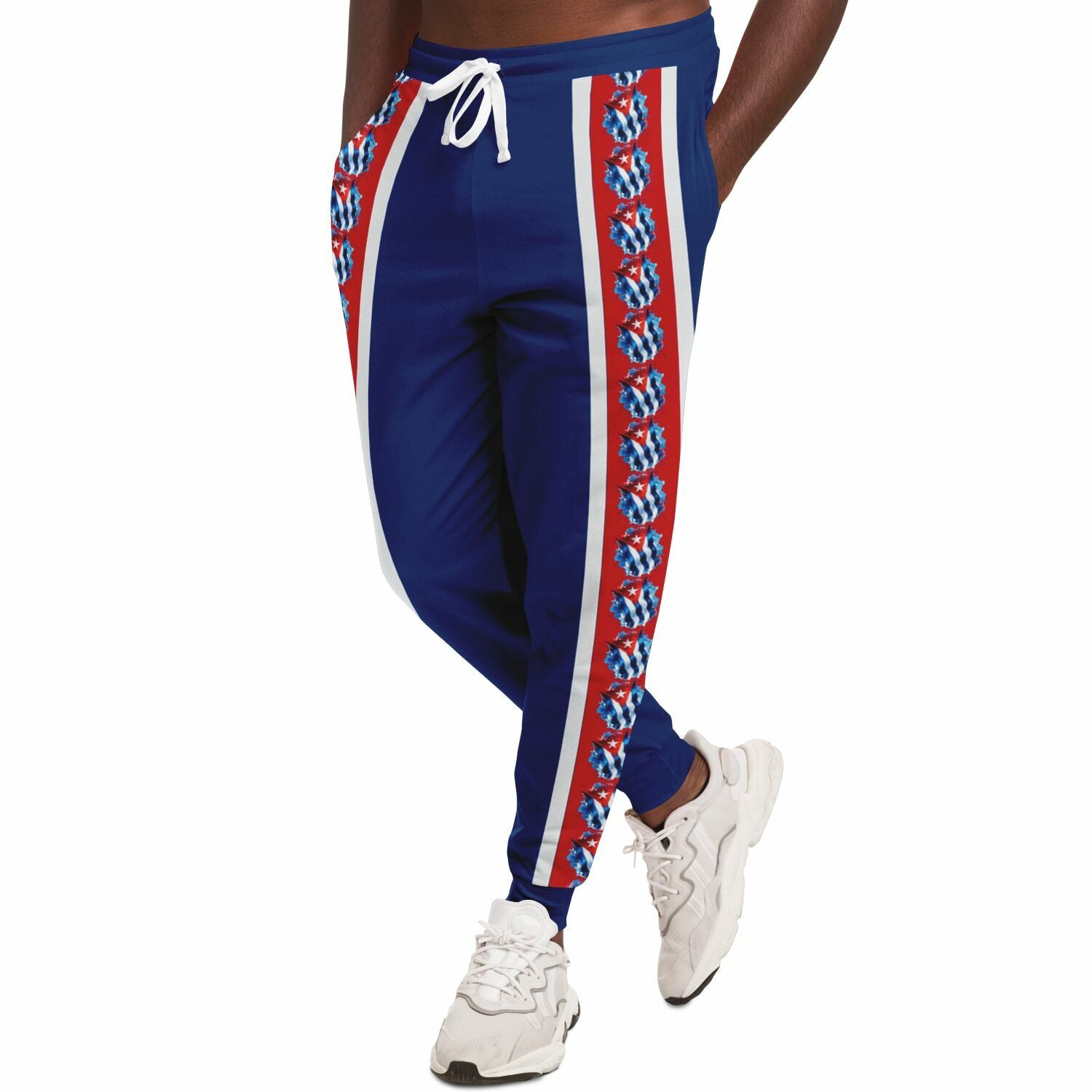 Pantalón Jogger Cubano – Orgullo que Camina, Color Azul  Imagen secundaria del producto