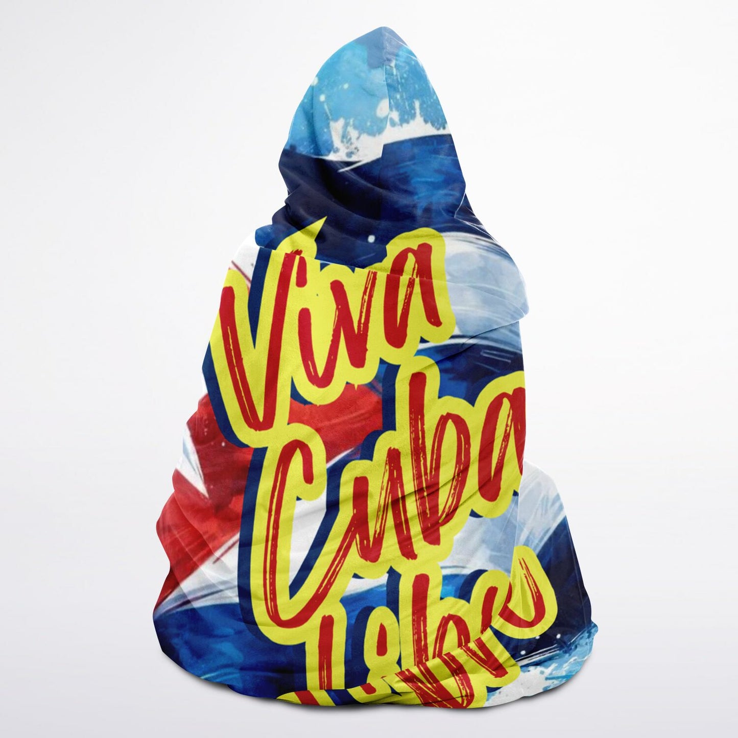 Frazada con Capucha - Bandera Cubana Viva Cuba Libre