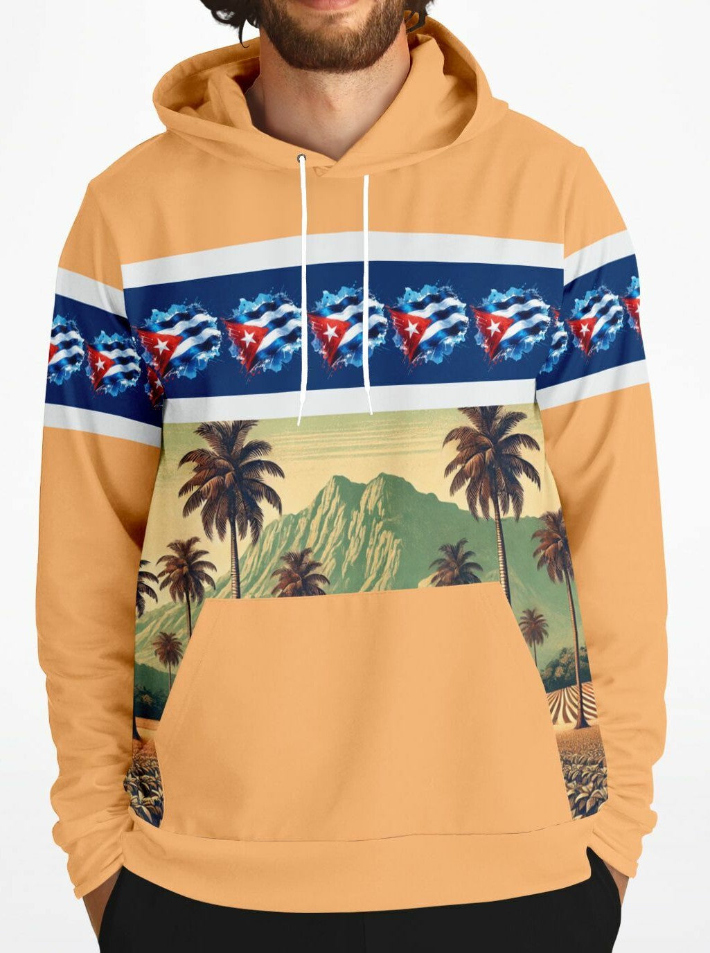 Hoodie, Soy Cubano – Orgullo del Campo (Mellon Color)